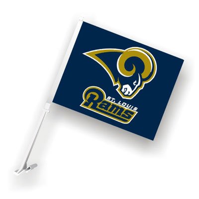 ST. LOUIS RAMS Double Sided Car Flags