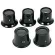 3X 4X 5X 10X Eye Magnifier Jeweler Loupe Set 5 Pcs