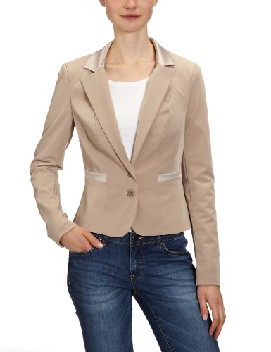 VERO MODA Damen Blazer Regular Fit, 10078220 ANGELINA BLAZER, Gr. 38, Grau (ALUMINIUM) Preisvergleich