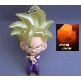 Dragonball Z Light up Mascot Figure Keychain 2 Super Saiyan Trunks