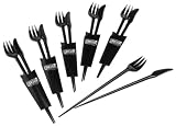 ForkChops Set of Six, Black