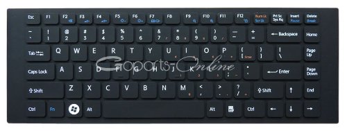 Negro Keyboard Cover/Skin for Sony VAIO VGN-NW VGN-FW VPC-EG VPC-EA series laptop.