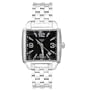 Tissot Men's T0055101105700 Quadrato Stainless Steel Black Dial Watch