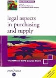 Legal aspects in purchasing and supply