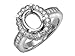 0.40 cts Round Diamonds Engagement Ring - Platinum, 14kt & 18kt White or Yellow Gold
