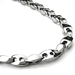 Titanium Men's 7MM Link Necklace Chain (Length 20" - 30")