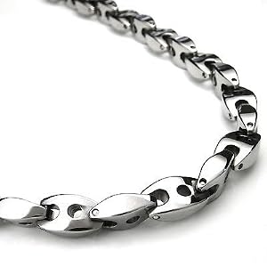 Titanium Men's 7MM Link Necklace Chain (Length 20