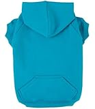Zack & Zoey Polyester/Cotton Basic Dog Hoodie, Large, 20-Inch, Bluebird