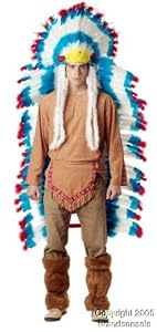 American Indian Chief Feather Costume Headdress