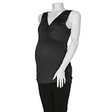 Michael Stars Maternity Shine Shirred Scoop Tee