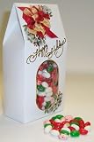 Gourmet Food : Scott's Cakes Christmas Mix Jelly Belly Jelly Beans 1/2 Pound Standing Happy Holidays Box