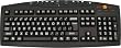 Large Print Black USB Computer Keyboard (White Letters) for Visually Impaired Individuals