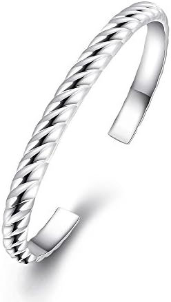 Aliliya Simple And Elegant And Generous Fashion Popular Silver Bangles Bracelet