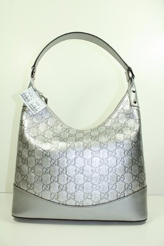 Gucci Handbags Silver Guccissima Leather 239379