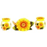 SUNFLOWER 3-D Table Set w/S & P *NEW*