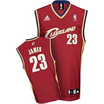 LeBron James Adidas NBA Maroon Replica Cleveland Cavaliers Jersey