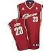 LeBron James Cleveland Cavaliers Maroon Replica Adidas NBA Jersey