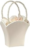 Plain Pearl Handle Ivory Flower Basket