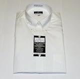 Mens White Pinpoint Button Down Dress Shirt by Enro