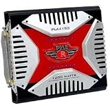 PYLE PLA-4180 Red Elite 4-CHANNEL Bridgeable Mosfet Amplifiers