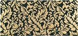 Bungalow Coir Estate Doormat, French Twist Black, 36 X 18, 86077