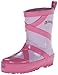 Kidorable Ballerina Rainboots, Pink, Kids Sizes, Natural Rubber Boots with Cotton Lining, Pull On Heel Tab & Non-Slip Sole