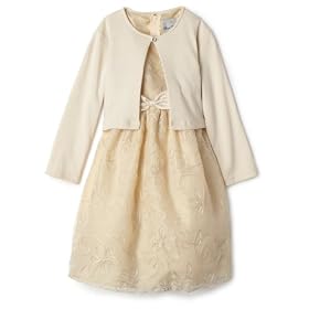 Rare Editions Girls 2-6x Floral Soutach Dress With Sweater