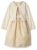Rare Editions Girls 2-6x Floral Soutach Dress With Sweater