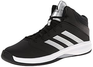 adidas Performance Men's Isolation 2 Basketball Shoe, Black/Silver/White, 11 M US