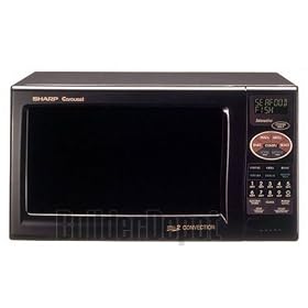 900 Watt .9 cu. ft. Double Grill Black Convection Microwave Oven by Sharp
