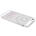 iPhone SE Case, JAHOLAN Beautiful Clear TPU Soft Case Rubber Silicone Skin Cover for iPhone 5/5S/SE - Light Pink and White Dream Catcher