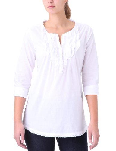 TOM TAILOR Damen Bluse 20170790070/vintage wash tunic, Gr. 36, Wei&szlig; (2000) Preisvergleich