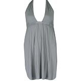Grey Halter Jr Plus Size Dress