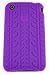 KingCase iPhone 3G & 3GS * Soft Silicone Case * Tire Tracks * (Purple) 8GB, 16GB, 32GB