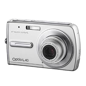 Pentax Optio L40 Digital Compact Camera  - Silver (8.0MP, 3x Optical Zoom) 2.5 TFT