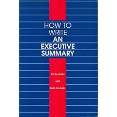 How to Write an Executive Summary