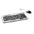2.4 GHz Long Range RF wireless Space Saving keyboard and optical mouse