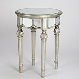 AA Importing Round Lamp Table in Antique Silver 46573