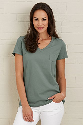 Fair Indigo Pocket V-neck Fair Trade Organic Tee