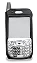 Palm Treo 650 Black Leather Open Face Case with Removable Belt Clip By Prima Cases