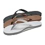 Rainbow Sandals White Crystal Premium Leather Single Layer