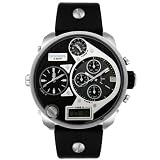 Diesel Men's DZ7125 Black SBA Oversized Analog-Digital Black and Silver Dial