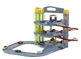 Majorette 212057480  - Authentic Car Center + 1 Auto. 3 Etagen Garage, Aufzug, Hebeb&uuml;hne, Waschstra&szlig;e, 61,3 x 13,2 x 58,5cm