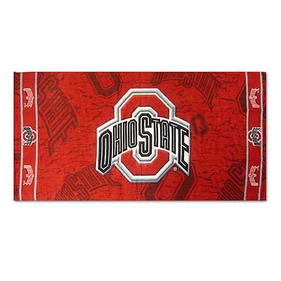Ohio State Buckeyes Beach Bath Towel