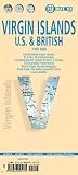 Laminated Virgin Islands (U.S. & British) Map by Borch (English Edition)