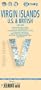 Laminated Virgin Islands (U.S. & British) Map by Borch (English Edition)