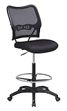 Office Star Air Grid Back & Mesh Seat Drafting Chair with Built-In Lumbar S ....