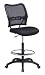 Office Star Air Grid Back & Mesh Seat Drafting Chair with Built-In Lumbar Support, Black