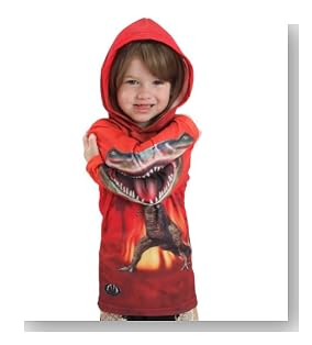 Kids T-Rex Hoodie Shirt