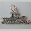 I Love Lacrosse Charm